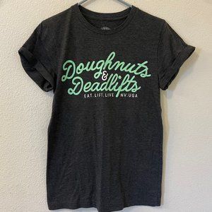 Doughnuts & Deadlifts Script Tee